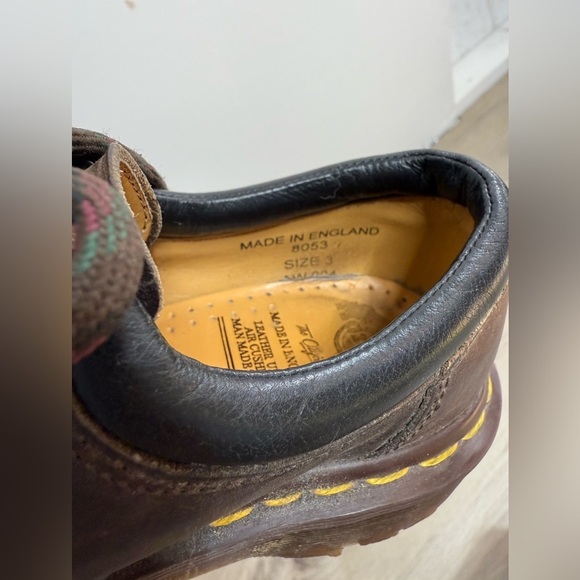 Vintage Doc Martens Made in England Oxfords Size 3 - Picture 7 of 7